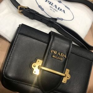 Prada Black Cahier Belt Bag